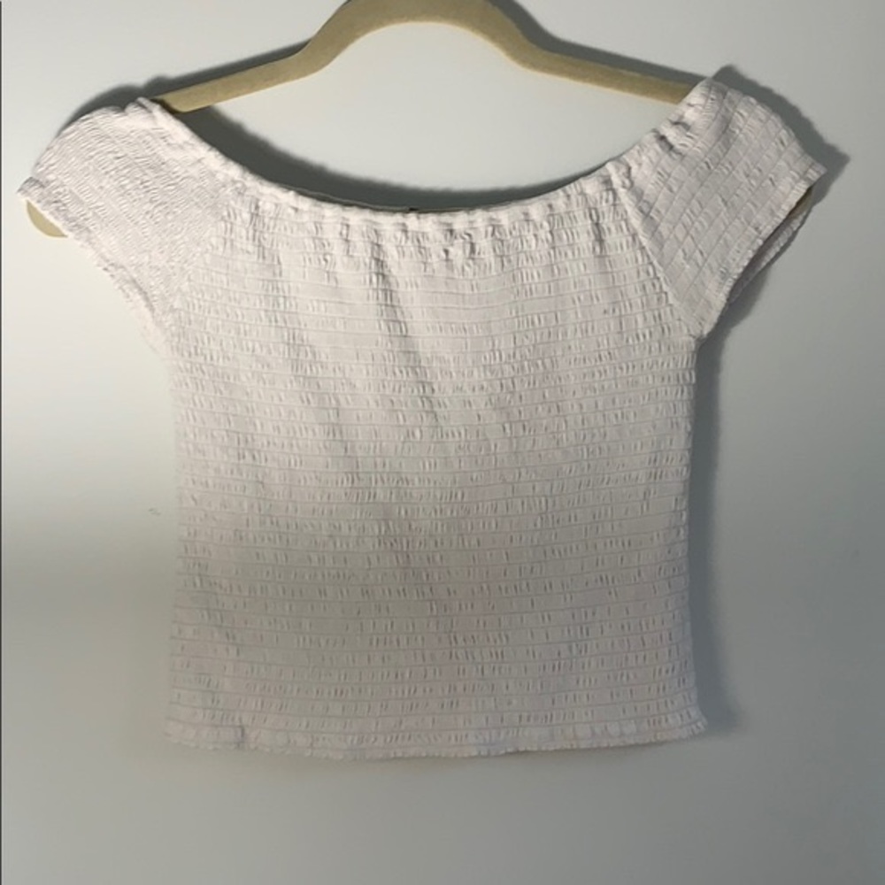 Brandy Melville smocked crop top